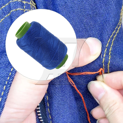 BQLZR Polyester Mini Thread Spool for Beginners Sewing Tools Royal Blue 330 Yards