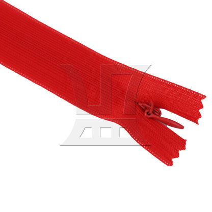 BQLZR 1pc Red Sewing Nylon Coil Zippers 40cm Length with Thickened Cloth Edge