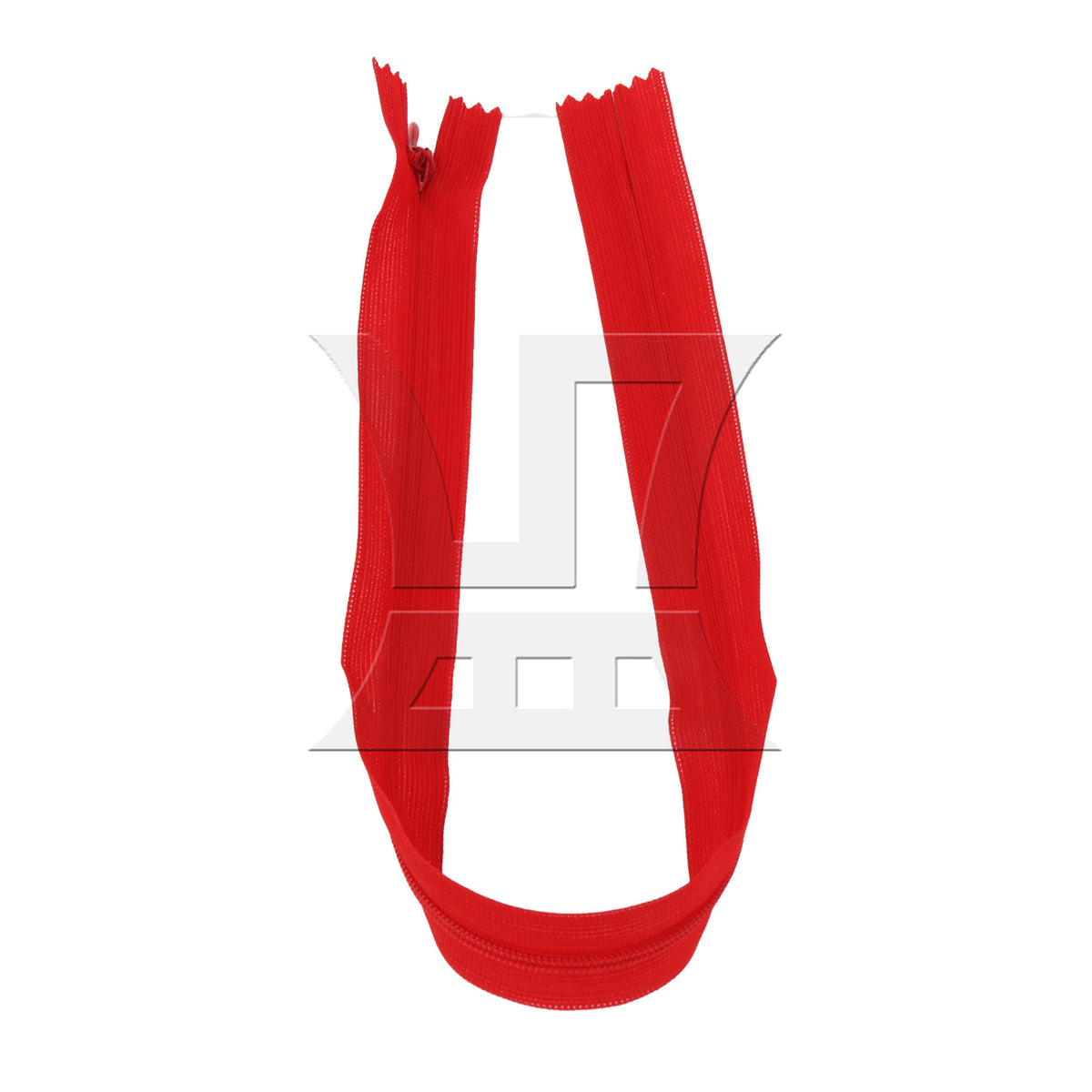 BQLZR 1pc Red Sewing Nylon Coil Zippers 40cm Length with Thickened Cloth Edge