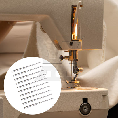 BQLZR 10pcs Sewing Machine Needles DB Size 11 Round Head for Electric Industrial Flat Car Accessories 3.8cm Length