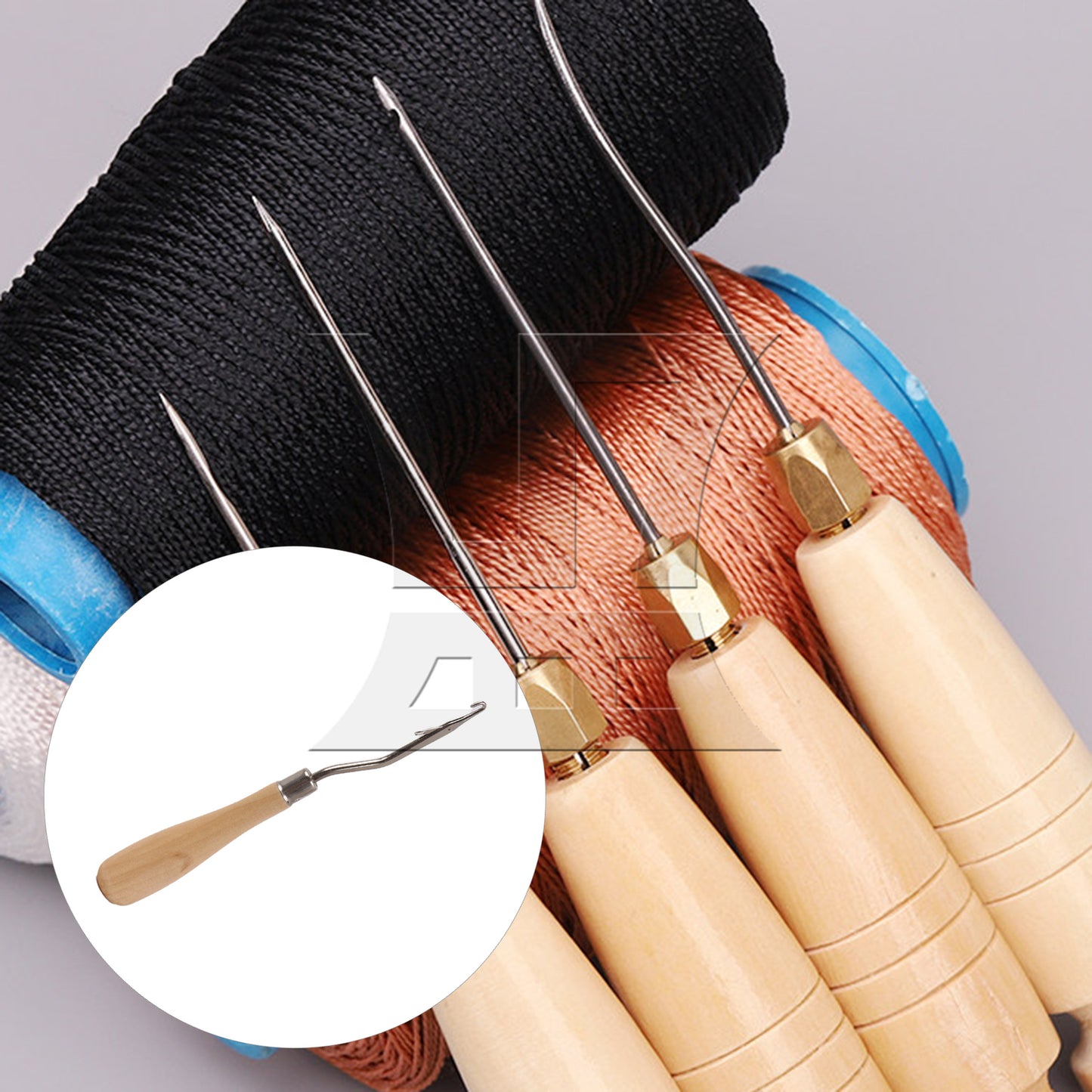BQLZR 1pc Carpet Yarn Repair Knitting Crochet Tool Log Color Carpet Crochet Hook