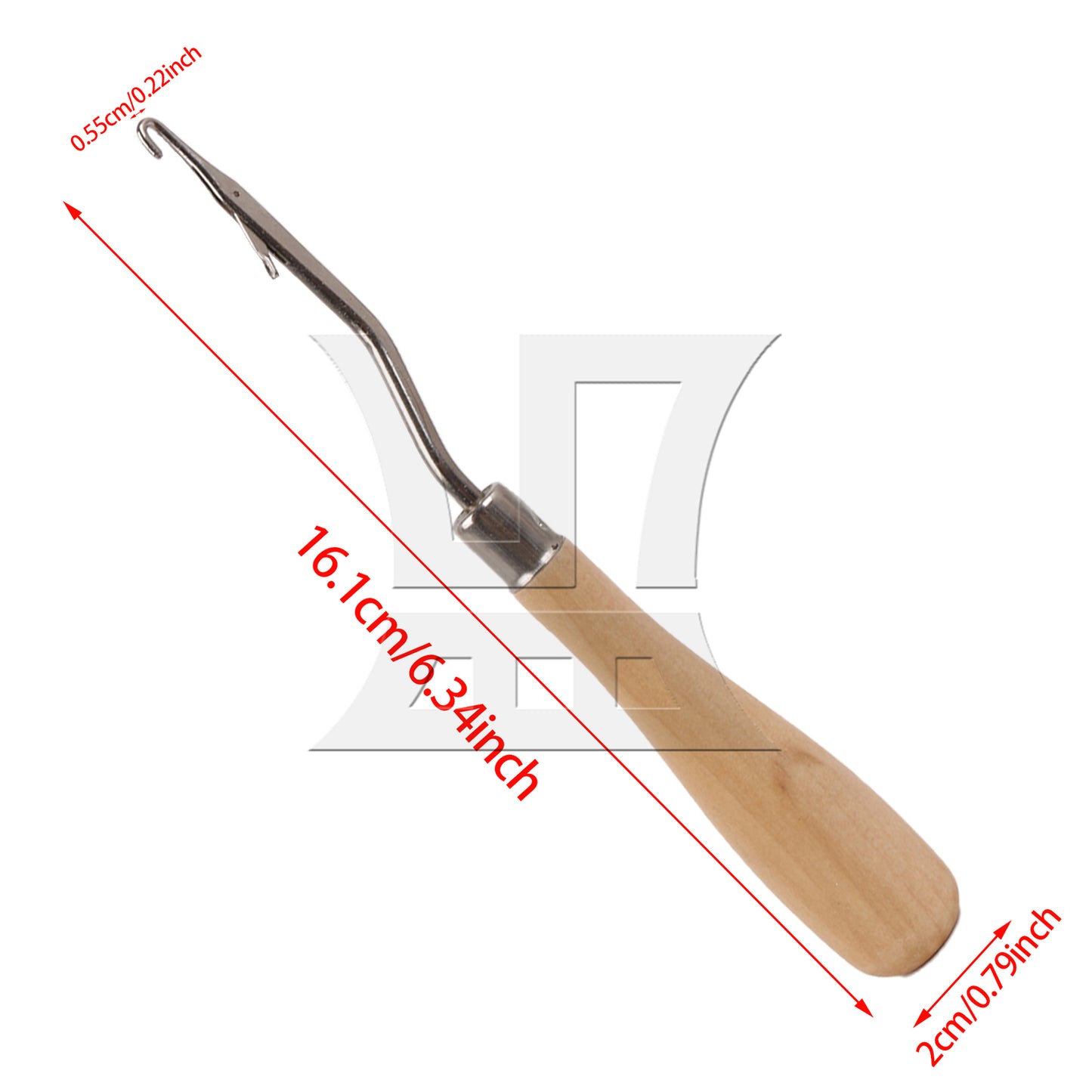 BQLZR 1pc Carpet Yarn Repair Knitting Crochet Tool Log Color Carpet Crochet Hook