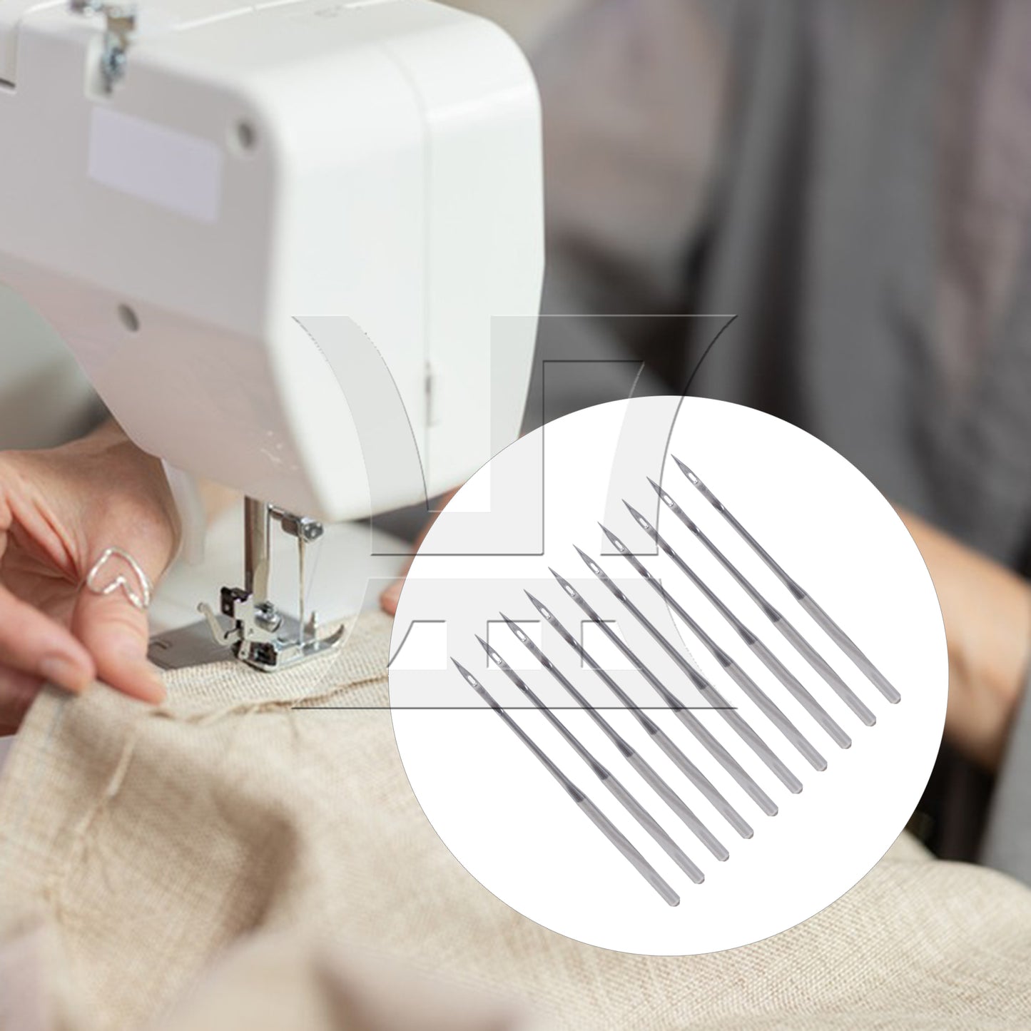 BQLZR 10pcs Sewing Machine Needles DB Size 14 Round Head for Electric Industrial Flat Car Accessories 3.8cm Length