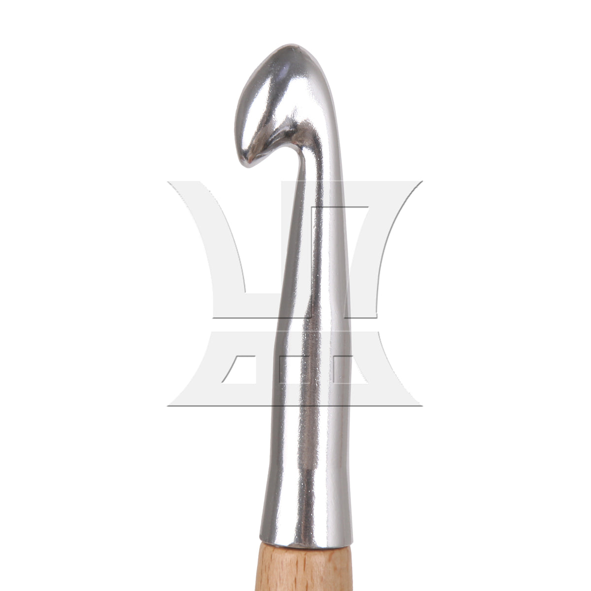 BQLZR Metal Crochet Hook With Solid Wood Handle, Light Weight And Easy To Carry, Used For Yarn Crafting, Width 1cm
