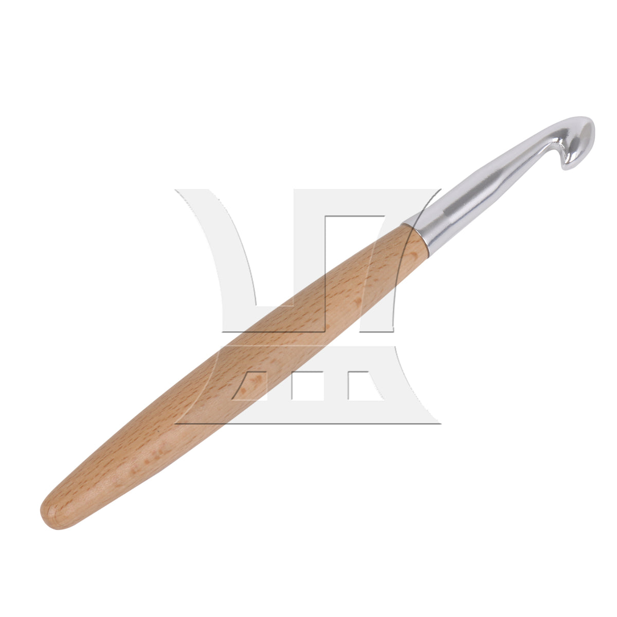 BQLZR Metal Crochet Hook With Solid Wood Handle, Light Weight And Easy To Carry, Used For Yarn Crafting, Width 1cm
