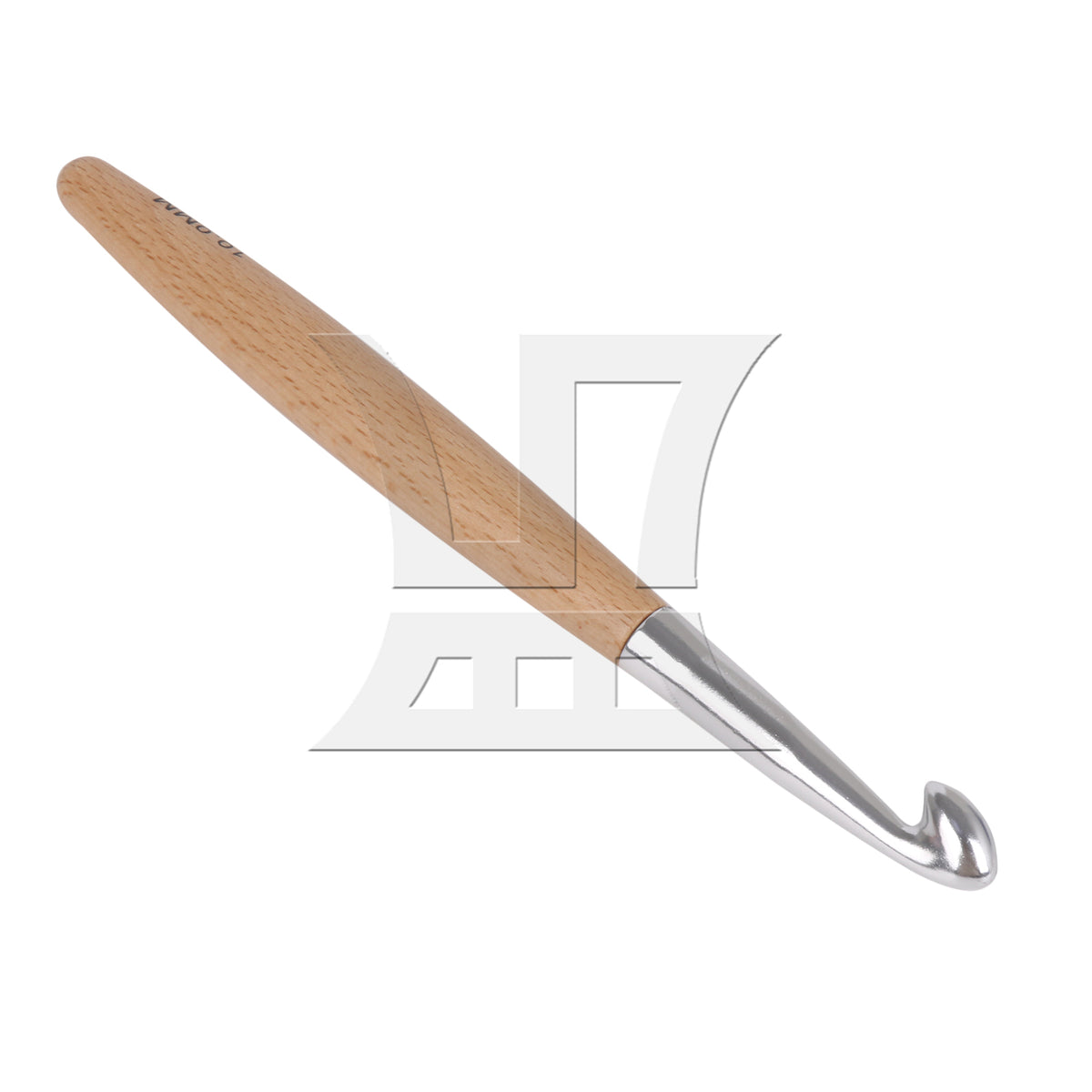 BQLZR Metal Crochet Hook With Solid Wood Handle, Light Weight And Easy To Carry, Used For Yarn Crafting, Width 1cm