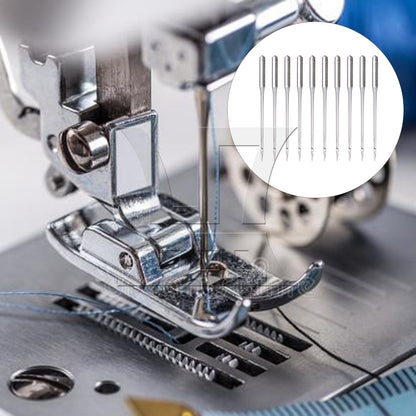 BQLZR 10pcs Embroidery Machine Needles HA Size 12 Flat Head for Electric Industrial Flat Car Accessories 3.8cm Length