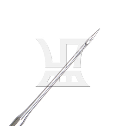 BQLZR 10pcs Embroidery Machine Needles HA Size 12 Flat Head for Electric Industrial Flat Car Accessories 3.8cm Length