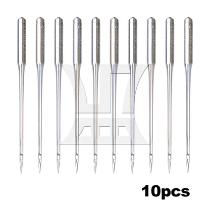 BQLZR 10pcs Embroidery Machine Needles HA Size 12 Flat Head for Electric Industrial Flat Car Accessories 3.8cm Length