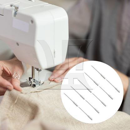 BQLZR 10pcs Embroidery Machine Needles HA Size 16 Flat Head for Electric Industrial Flat Car Accessories 3.8cm Length