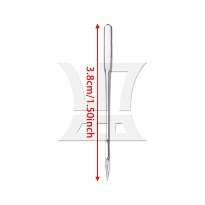 BQLZR 10pcs Embroidery Machine Needles HA Size 18 Flat Head for Electric Industrial Flat Car Accessories 3.8cm Length