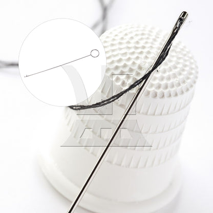 BQLZR 1pc Long Tongue Crochet Hook Lead Threading Bead Crochet Hook