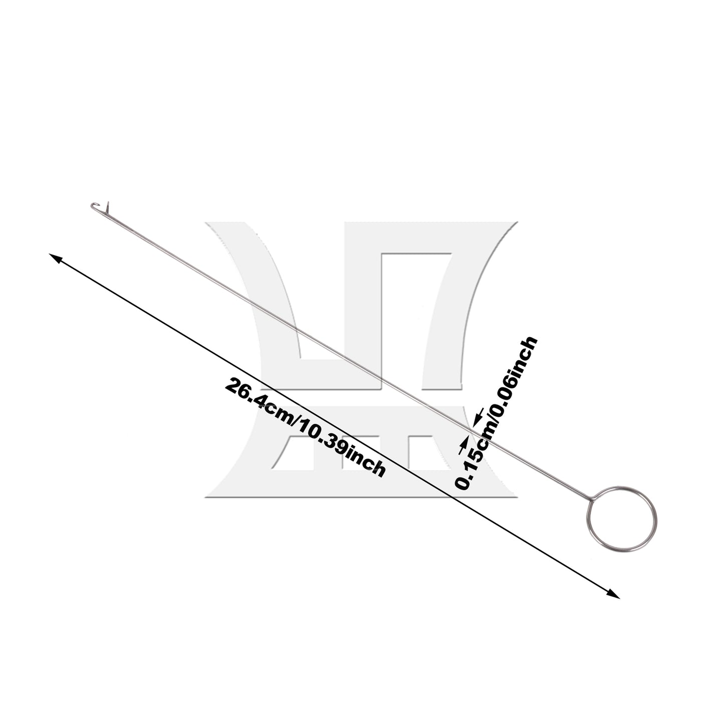 BQLZR 1pc Long Tongue Crochet Hook Lead Threading Bead Crochet Hook