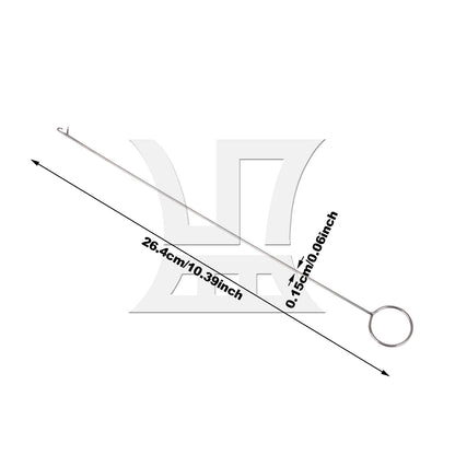 BQLZR 1pc Long Tongue Crochet Hook Lead Threading Bead Crochet Hook