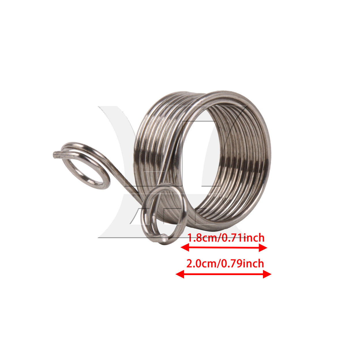 BQLZR 1pc Stainless Steel Finger Knitting Ring Crochet Loop Ring for Fingers Large Size