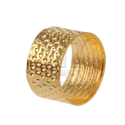 BQLZR 3 Pcs Gold Sewing Thimble Tool, Not Easy To Break,0.75x0.43 Inch