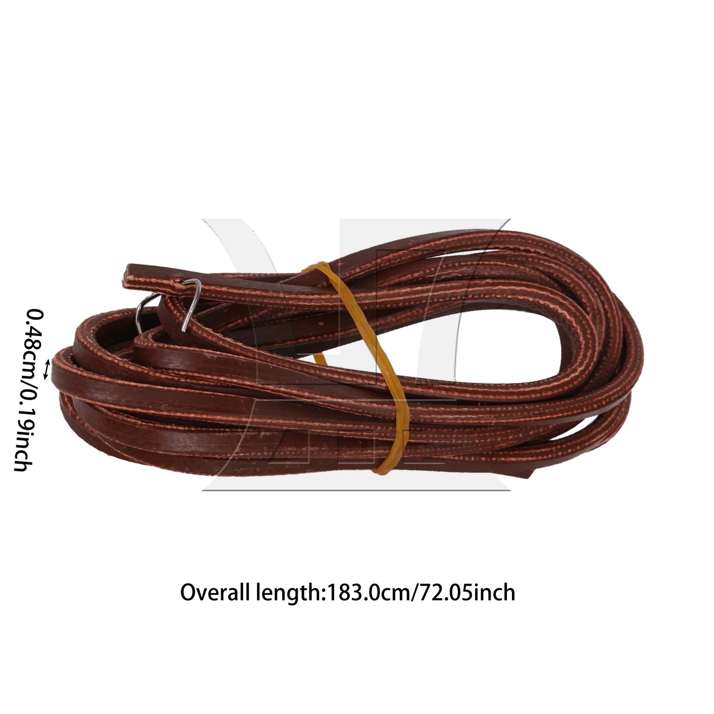 BQLZR Brown Treadle Sewing Machine Belt With Hook For Professionals, 72.05x0.19 Inches