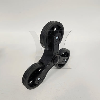 BQLZR 1pc Stair Climbing Wheel Black Greeting Car Climbing Stairs Triangular Wheels Six Wheels Climbing Stairs Wheels