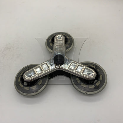 BQLZR 1pc Stair Climbing Wheel Transparent Black Greeting Car Climbing Stairs Triangular Wheels Six Wheels Climbing Stairs Wheels