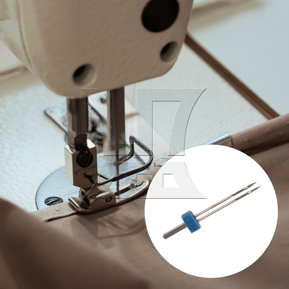 BQLZR 1PC Household Sewing Machine Twin Pin Size 2/90 Not Easy to Bend