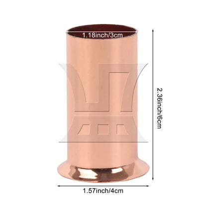 BQLZR 1pc E14 Chandelier Socket Sleeve 30 x 60mm Rose Gold Crystal Chandelier Hardware Iron Casing