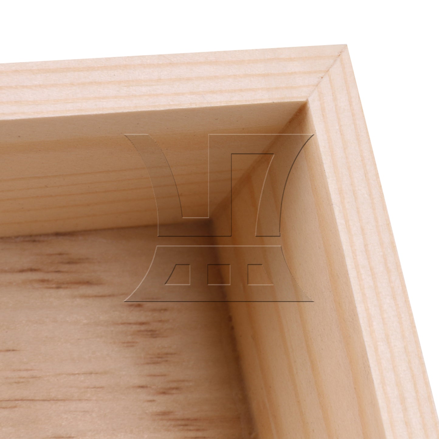 BQLZR 1PCS Wood Storage Box, Smooth Surface, For Storing Jewelry, 3.15x3.15x1.57 Inches