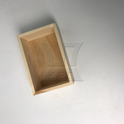 BQLZR Natural Wood Storage Box With Smooth Surface For Storing Hair Accessories, 5.91x3.94x2.36 Inches