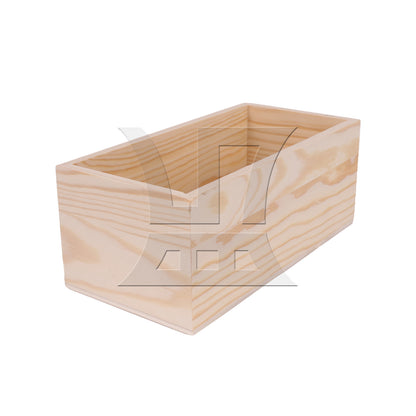 BQLZR Unfinished Wooden Storage Box, Long-Lasting, For Storing Watches, 7.87x3.94x3.15inch