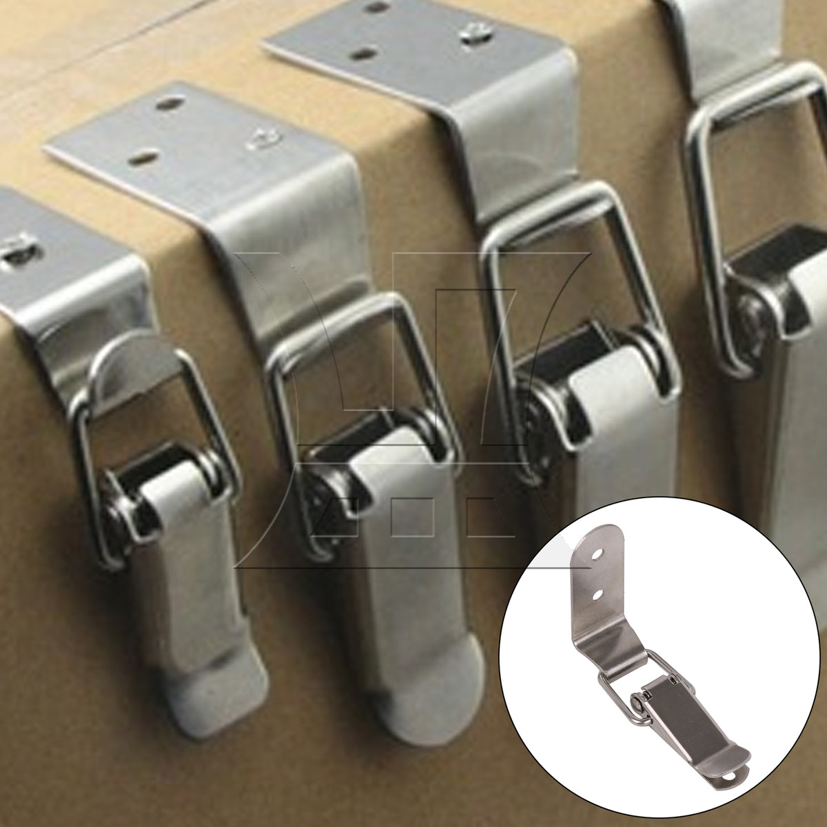 BQLZR 90 Degree Spring Toggle Lock, Round And Sturdy, For Tool Box, 4.29x0.95 Inches