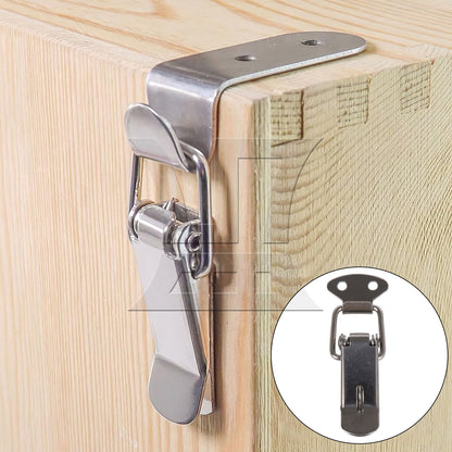 BQLZR Stainless Steel Spring Toggle Lock, High Quality Material, For Boxes, 2.95x1.06inch Silver