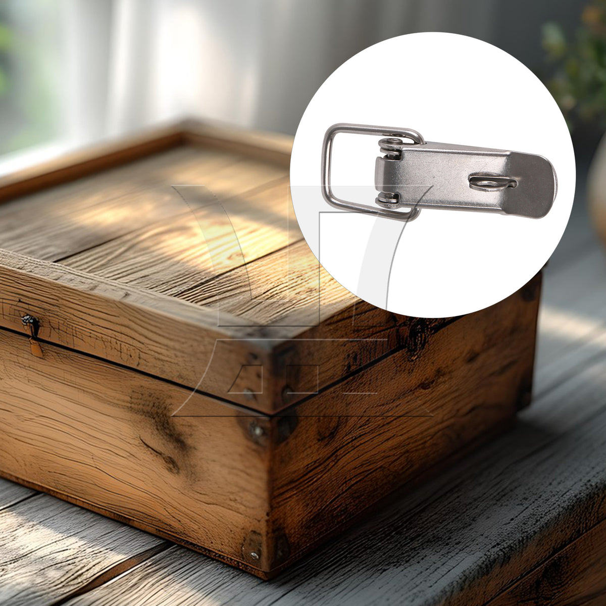 BQLZR Stainless Steel Spring Toggle Lock, High Quality Material, For Boxes, 2.95x1.06inch Silver