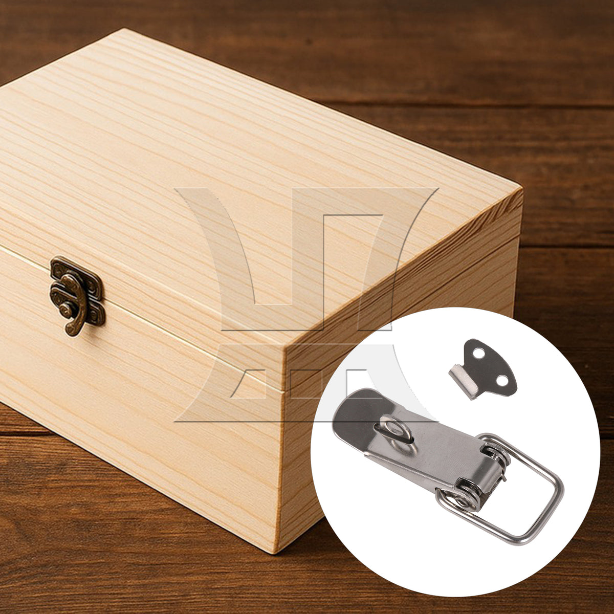 BQLZR Stainless Steel Spring Toggle Lock, High Quality Material, For Boxes, 2.95x1.06inch Silver