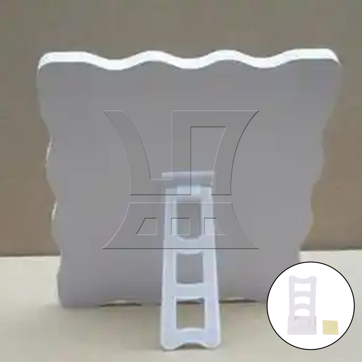 BQLZR Trapezoidal photo frame bracket, made of plastic, used in crafts