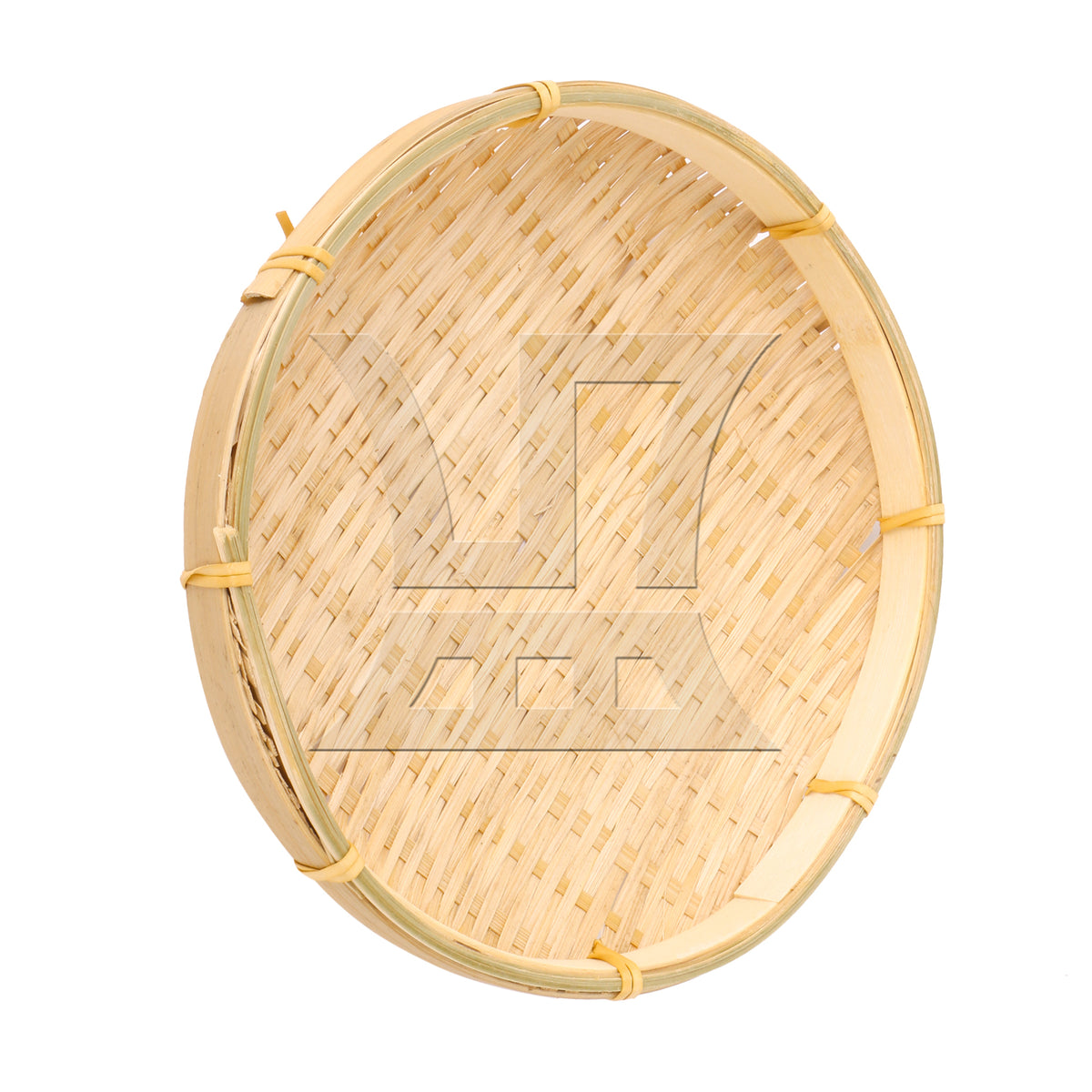 BQLZR 1pc Bamboo Tray, Round 22cm, Suitable For Family Dining Tables