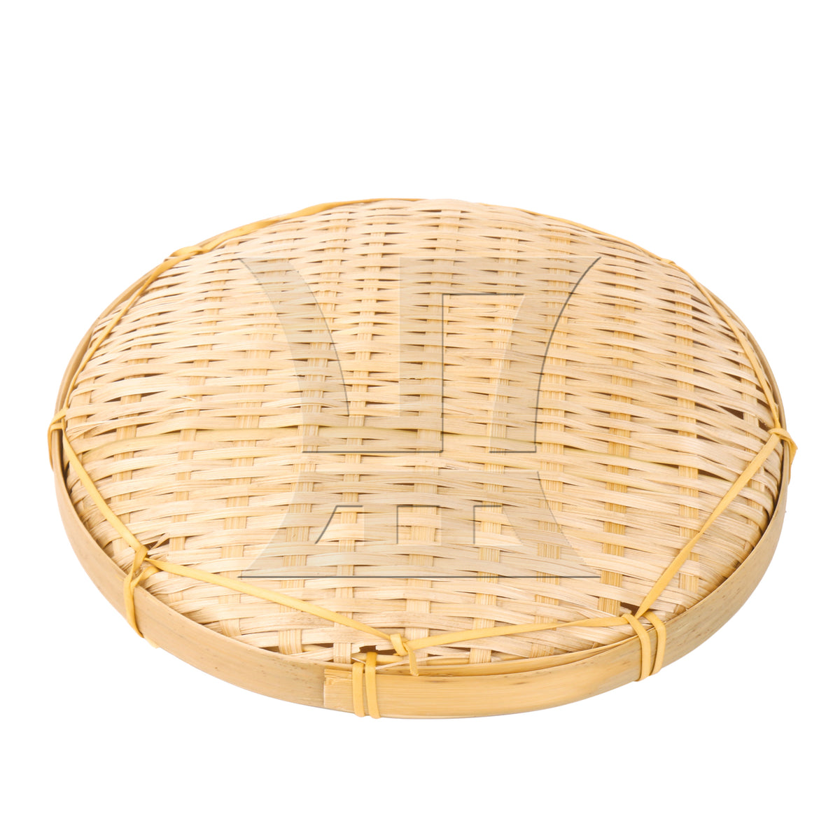 BQLZR 1pc Bamboo Tray, Round 22cm, Suitable For Family Dining Tables