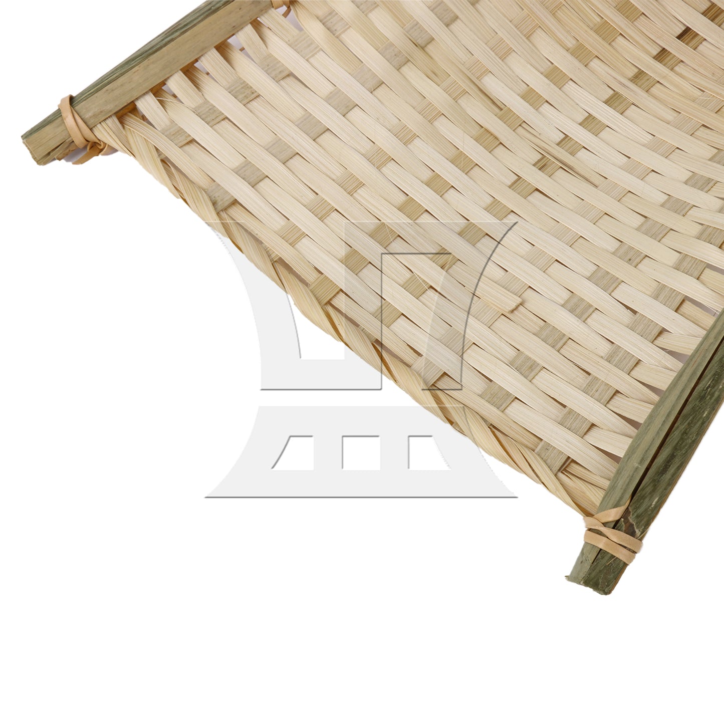 BQLZR 1pc Bamboo Weaving Dustpan, 18.8cmx18cm, Suitable For Family Dining Tables