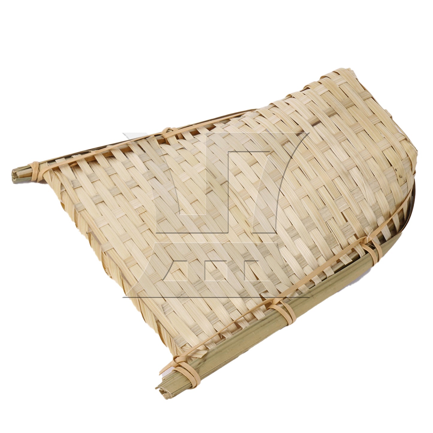 BQLZR 1pc Bamboo Weaving Dustpan, 18.8cmx18cm, Suitable For Family Dining Tables