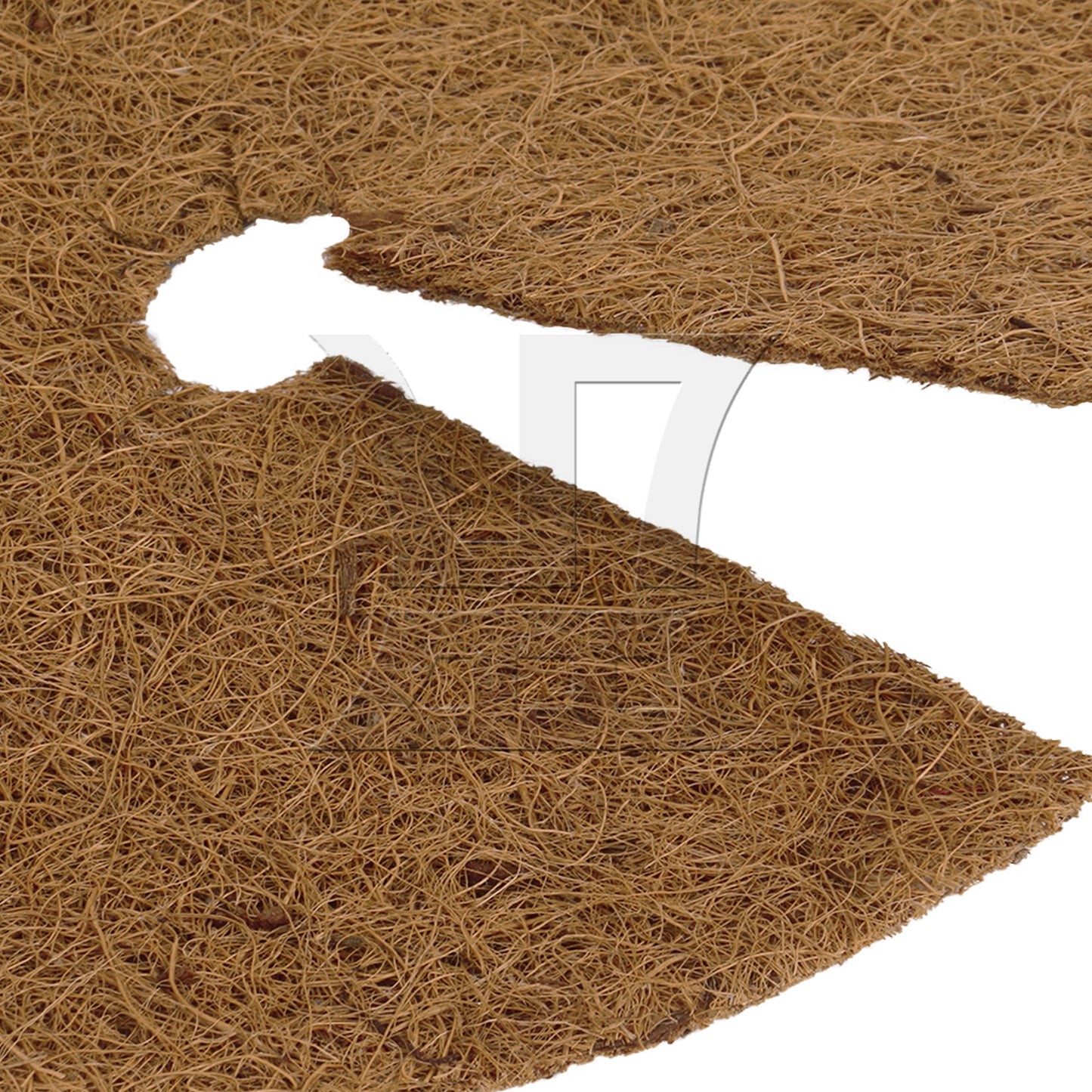 BQLZR 1pc Coconut Brown Round Hole Pad, 25Cm, Suitable For Household Products