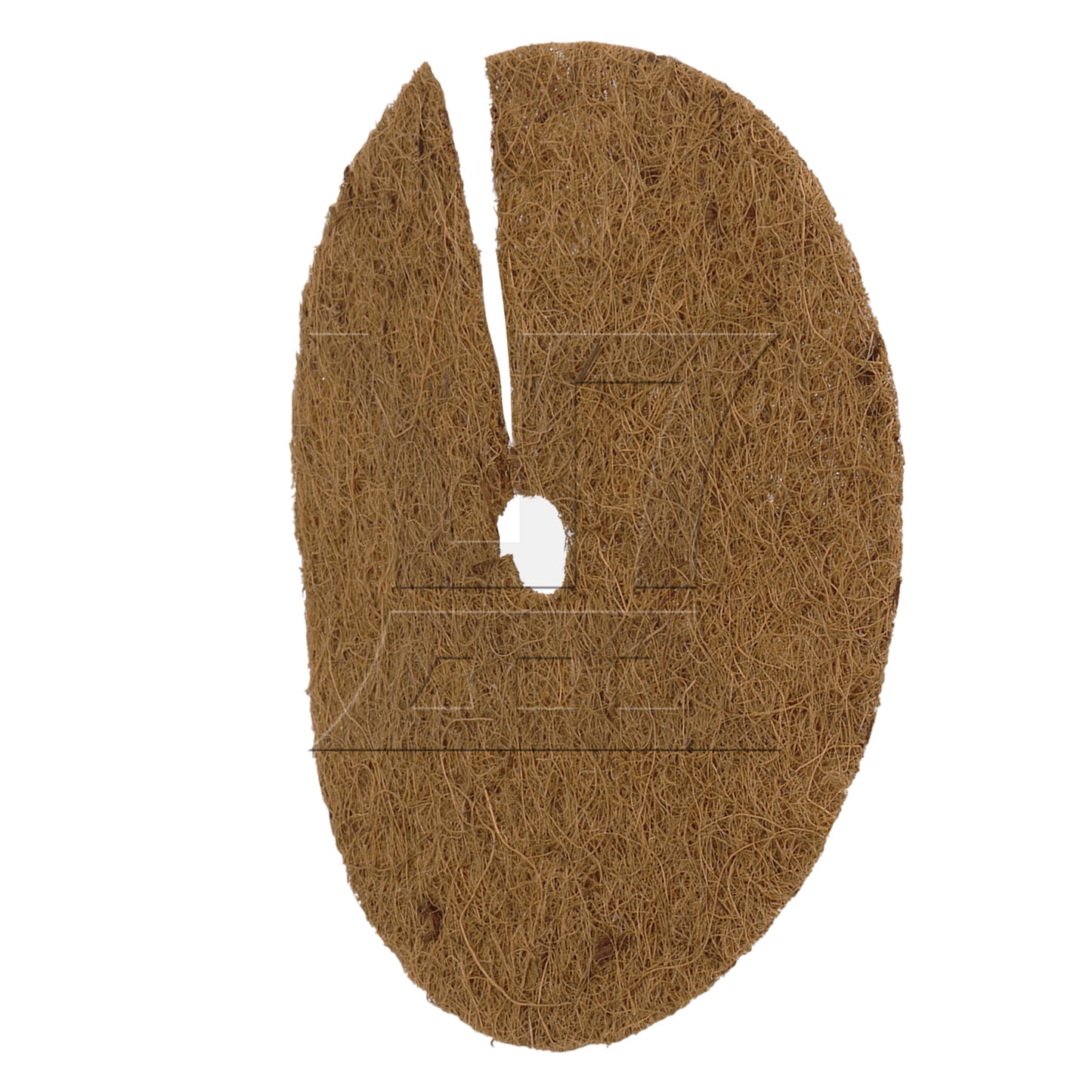 BQLZR 1pc Coconut Brown Round Hole Pad, 25Cm, Suitable For Household Products