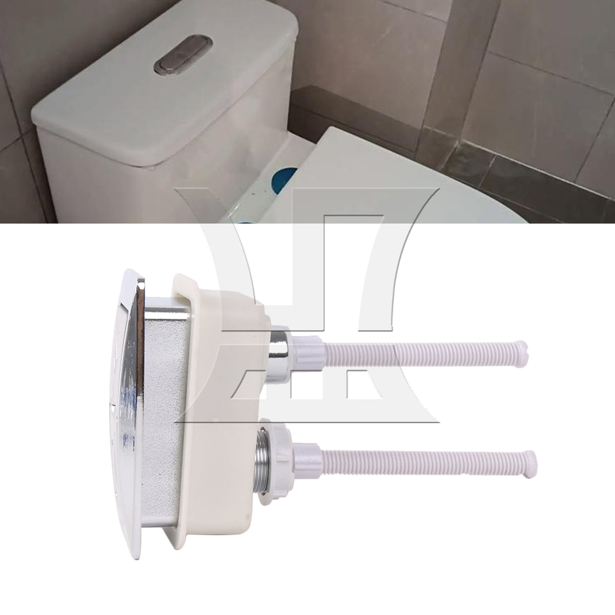 BQLZR 1pc Toilet Tank Button, Suitable for Home Decoration
