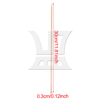 BQLZR 1pc Natural Bamboo Skewer for Family Gatherings Outdoor Cookouts
