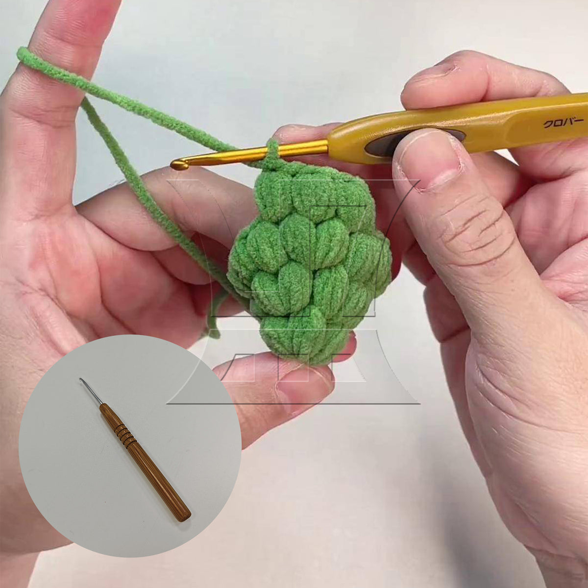 BQLZR 1pc Bamboo Handle Crochet 2.5mm Hand-Knitted Wool Ball Sweater Hook Tool