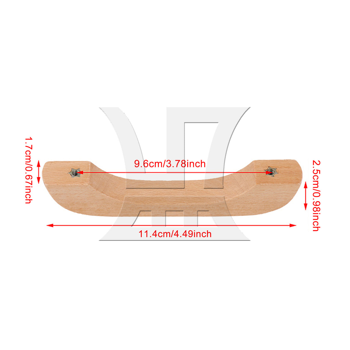BQLZR 1pc Drawer Pull Furniture Handle Hole Distance 96mm for Cabinet Handle Drawer Handle