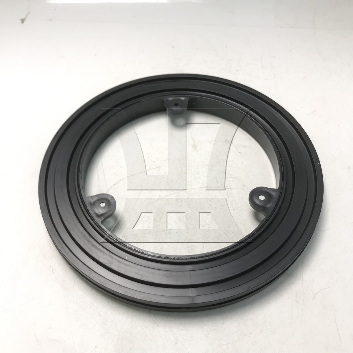 BQLZR 1pc Plastic Ring Lazy Susan Turntable Diameter 18cm Black for Load Bearing Sealing Flower Arrangement Furniture Rotary Base