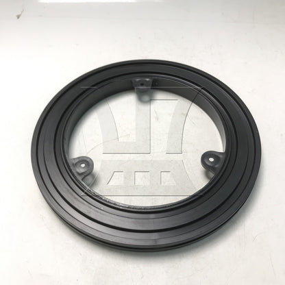 BQLZR 1pc Plastic Ring Lazy Susan Turntable Diameter 18cm Black for Load Bearing Sealing Flower Arrangement Furniture Rotary Base