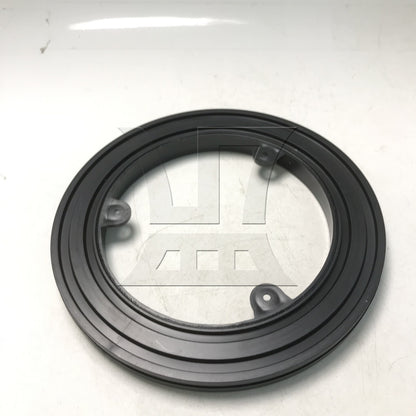 BQLZR 1pc Plastic Ring Lazy Susan Turntable Diameter 18cm Black for Load Bearing Sealing Flower Arrangement Furniture Rotary Base