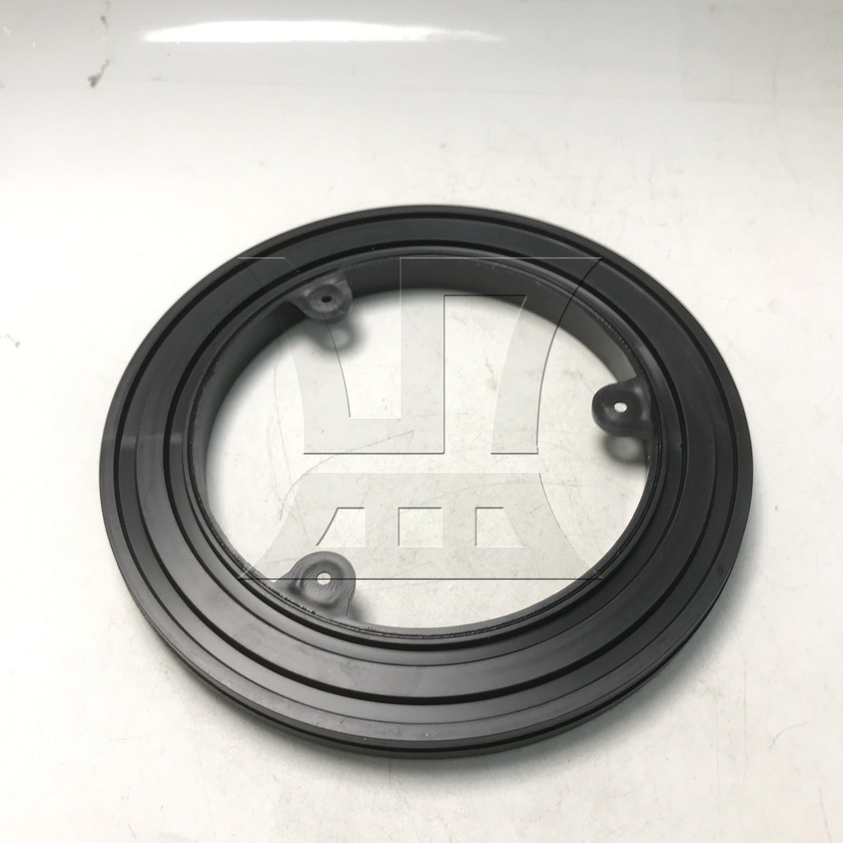 BQLZR 1pc Plastic Ring Lazy Susan Turntable Diameter 18cm Black for Load Bearing Sealing Flower Arrangement Furniture Rotary Base