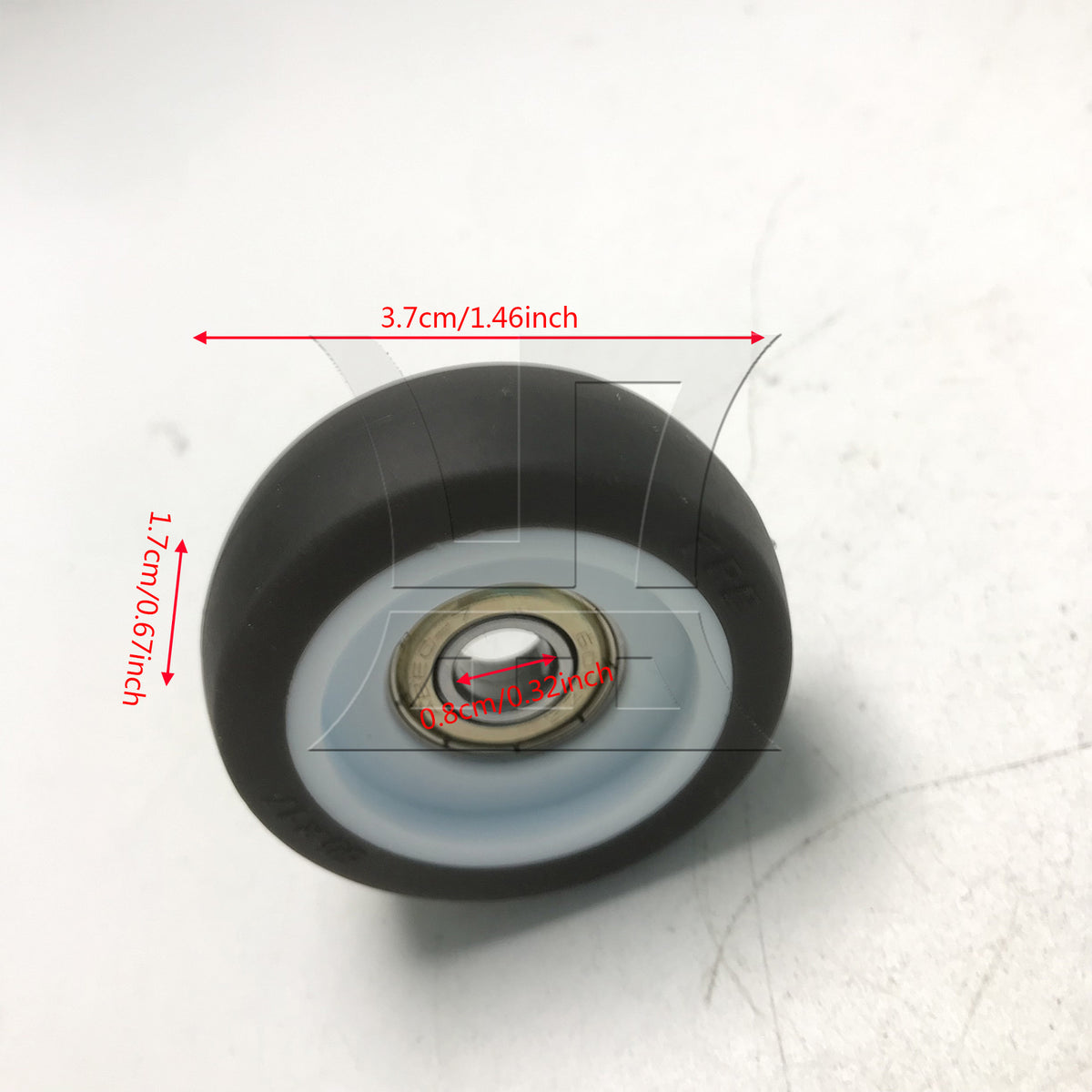 BQLZR 1pc Sliding Closet Door Roller 8x37x17mm Black for Doors and Windows Drawers Track Pulleys
