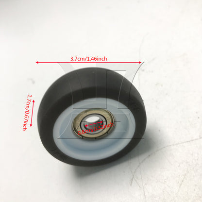 BQLZR 1pc Sliding Closet Door Roller 8x37x17mm Black for Doors and Windows Drawers Track Pulleys