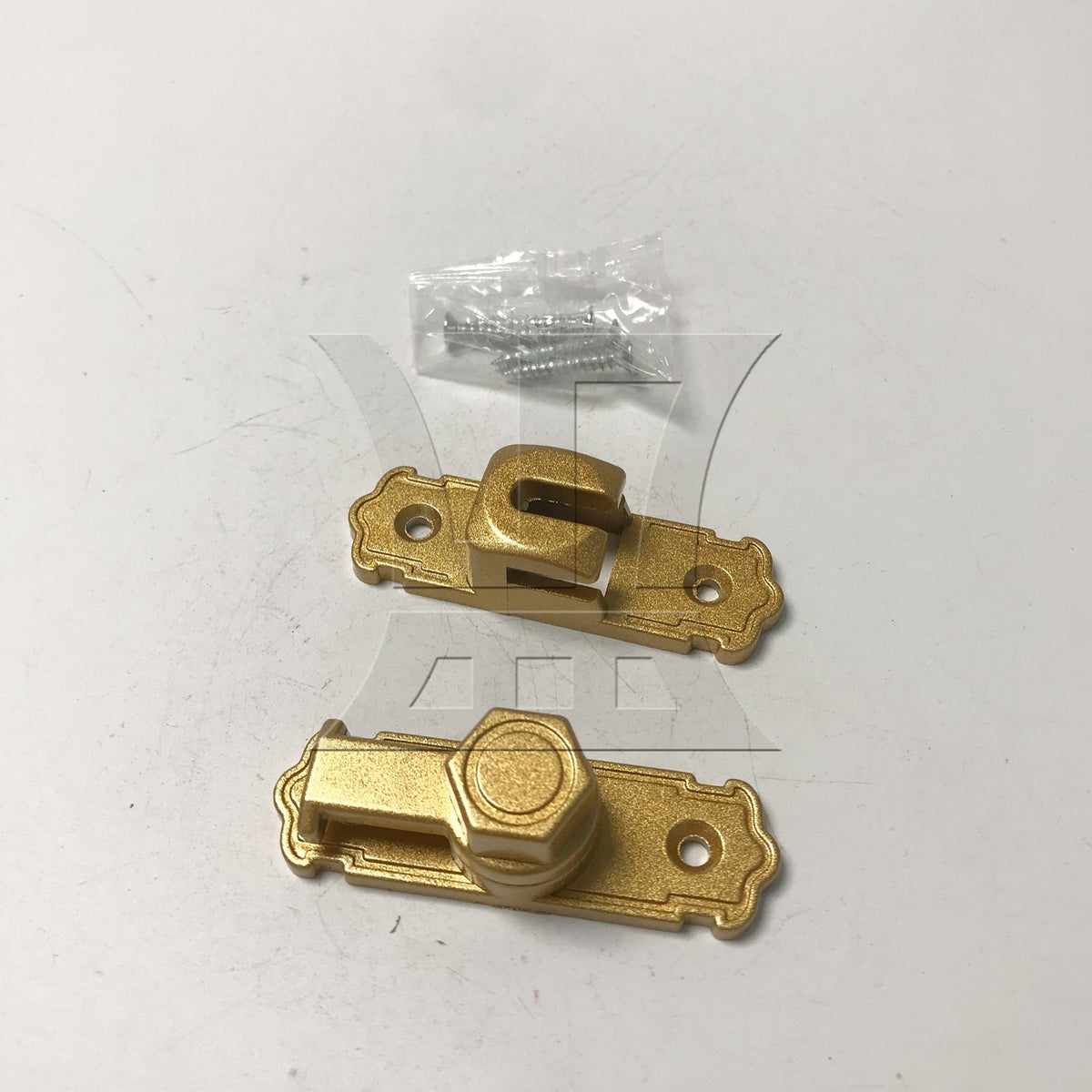 BQLZR 1pc Sliding Door Latch 90 180 Degrees Golden for Sliding Door Bathroom Door